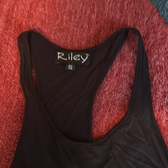 Vintage Riley Racer Back Tank Top Ruffled Bottom - Picture 2 of 5